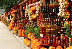 Shops im Neretwa Delta