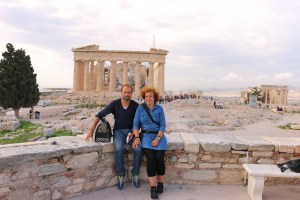 mit Erwin an der Akropolis