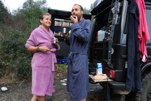 back in Thermopiles - Frühstück nach dem morgendlichen Bad