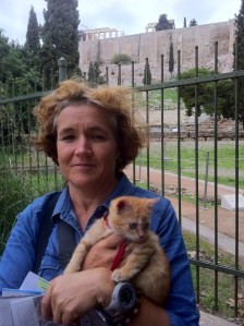 mit Erwin an der Akropolis