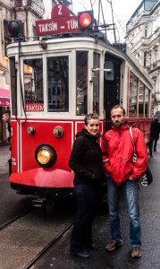 altes Tram beim Taksim Platz