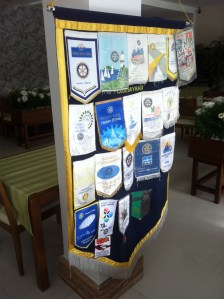 Präsentation der Wimpel