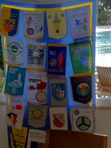 Präsentation der Wimpel