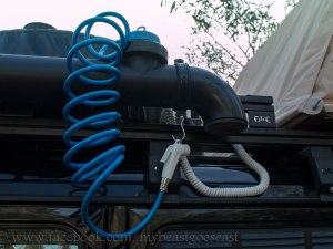 d Mobildusche montiert